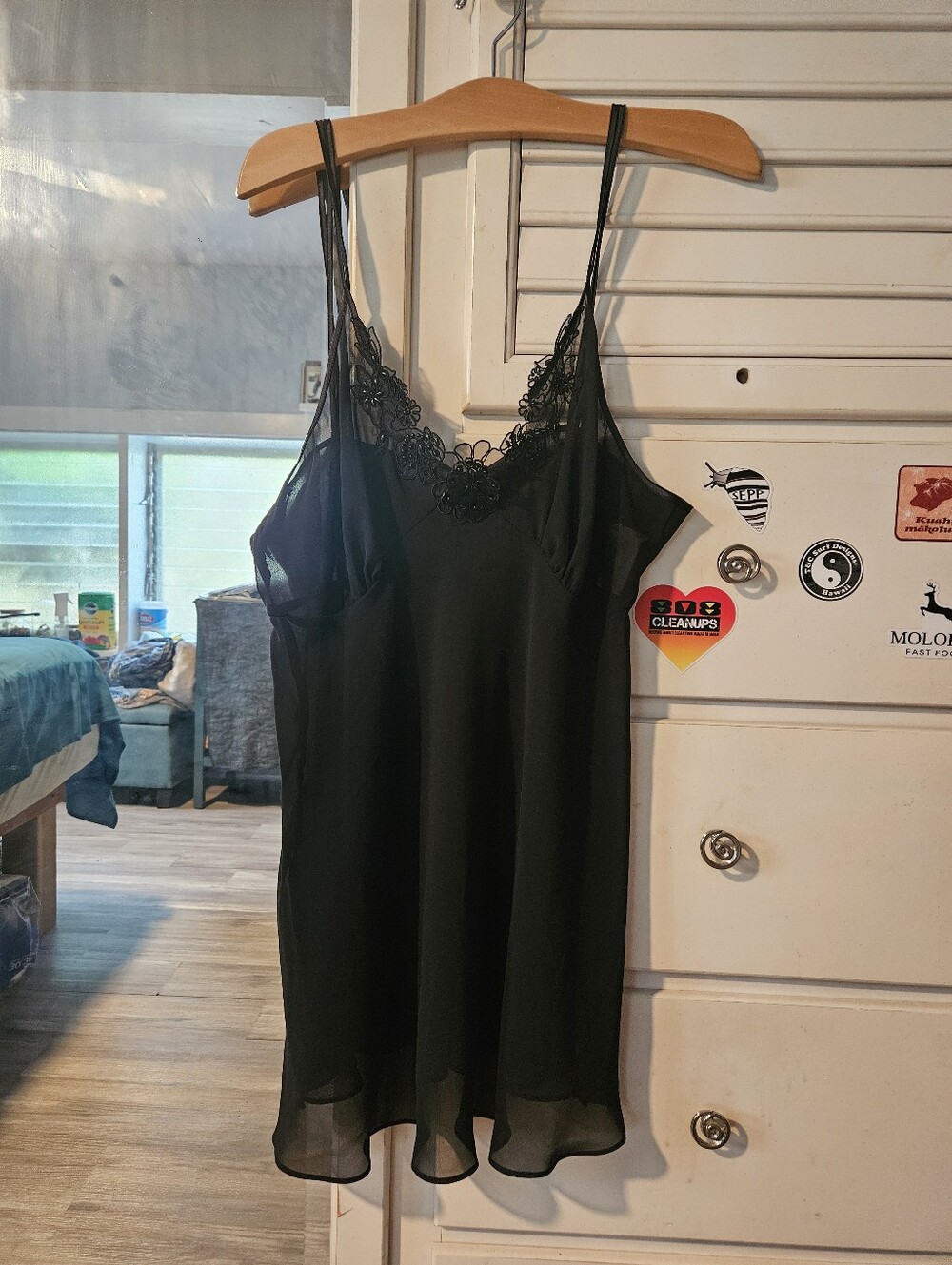 Vintage Black Lingerie Slip Dress - Women Intimates & Sleepwear
